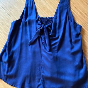 Maeve (Anthropologie) Verena Swing Tank Top in Navy Blue